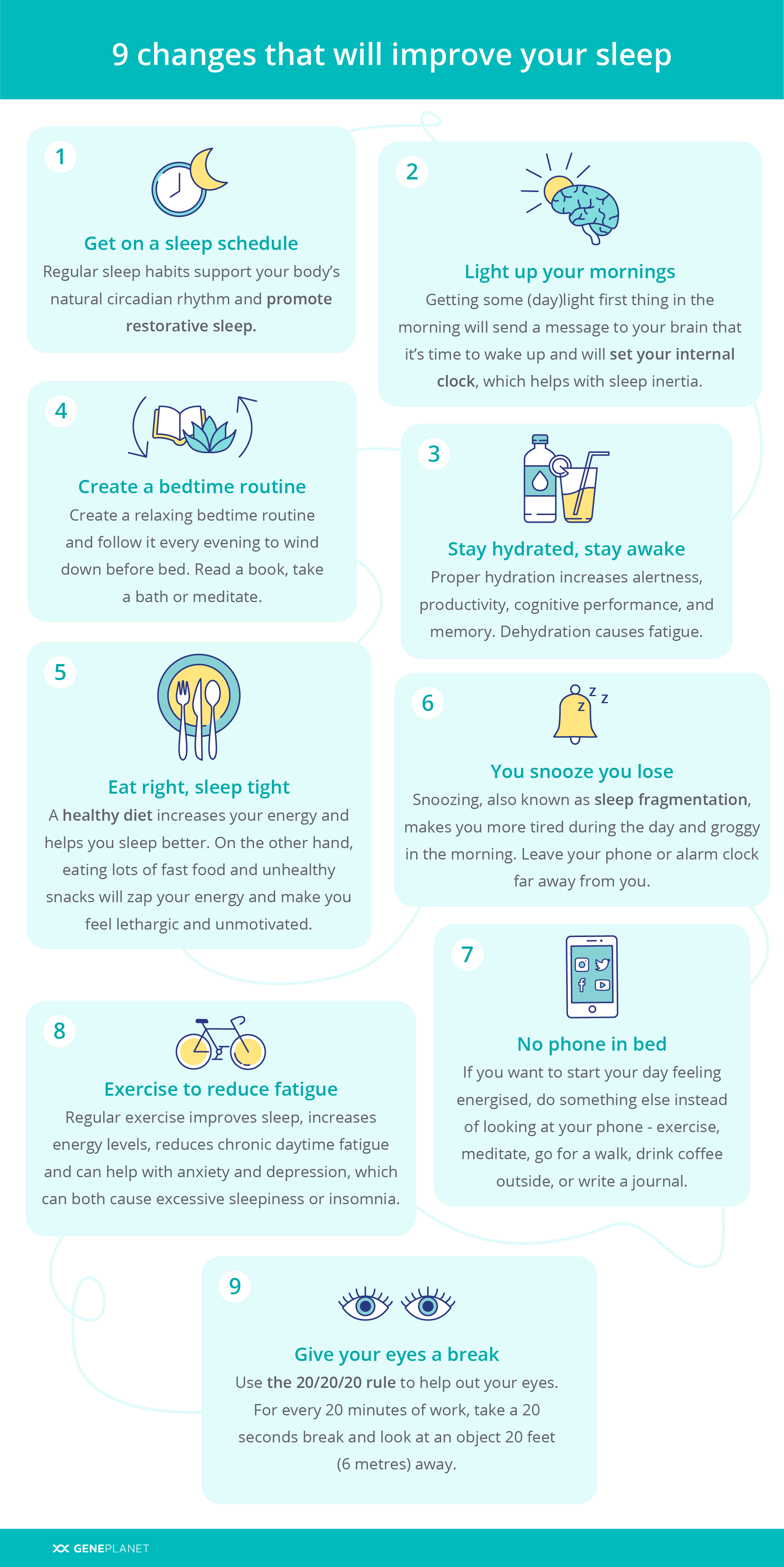 9 changes that will improve your sleep